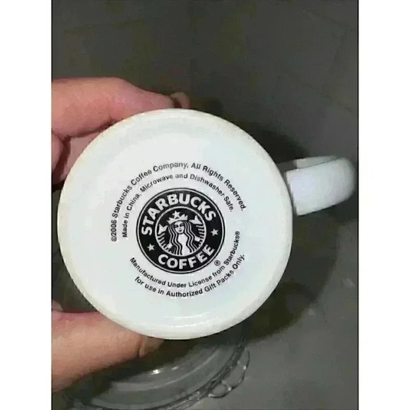 Starbucks 2006 White Coffee Mug Cup Mermaid Logo - Picture 9 of 9